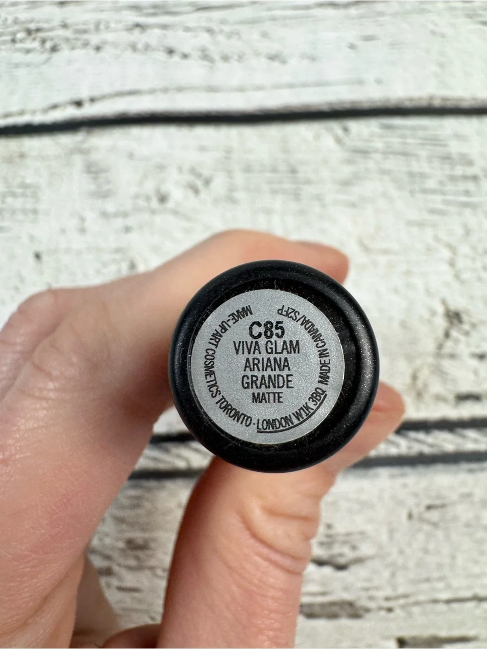 MAC Viva Glam Ariana Grande Matte Lipstick Discontinued Dark Burgundy C85